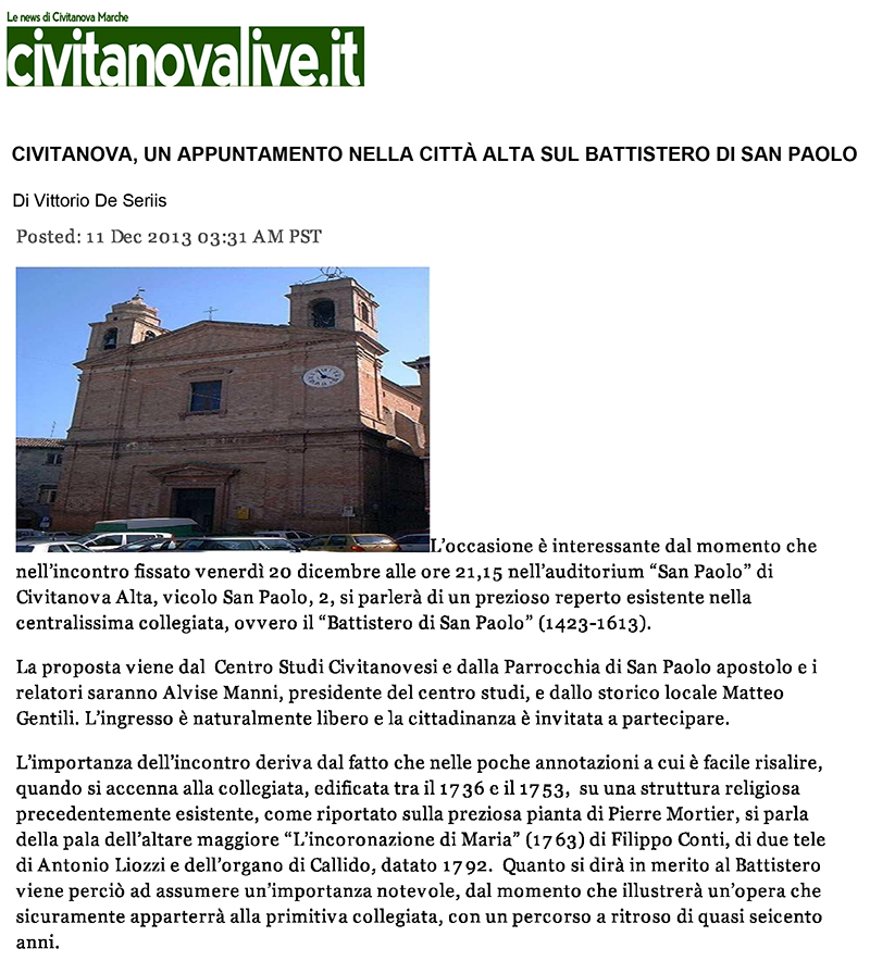 Articolo di De Seris su Civitanovalive.it