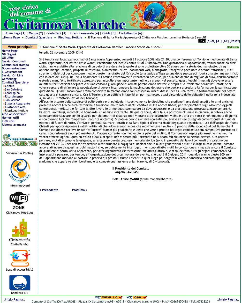 Dal sito internet del Comune di Civitanova Marche